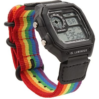 WINH Montre de Sport en Plein Air, Montre Chronographe Numérique Rétro Lumineuse 12 24 Heures pour la Course à Pied (6 couleurs) WINH Montre de Sport en Plein Air, Montre Chronographe Numérique Rétro Lumineuse 12 24 Heures pour la Course à Pied (6 couleurs)
