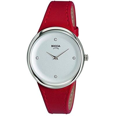 Boccia Montre à quartz analogique pour femme avec bracelet en cuir 3276-05 Boccia Montre à quartz analogique pour femme avec bracelet en cuir 3276-05