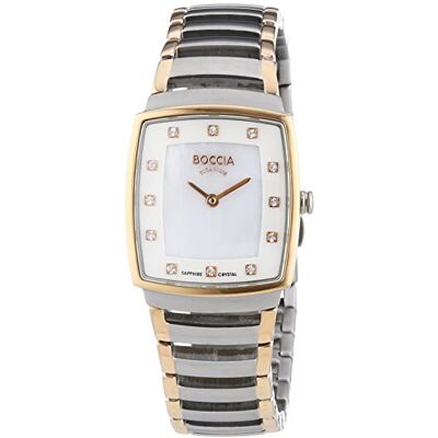 Boccia Montre Femme 3241-03, Nacre/Argent, Bracelet Boccia Montre Femme 3241-03, Nacre/Argent, Bracelet