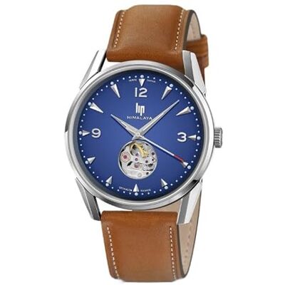 Lip Montre Himalaya 40mm Automatique Coeur Battant Cadran Bleu, sangle Lip Montre Himalaya 40mm Automatique Coeur Battant Cadran Bleu, sangle