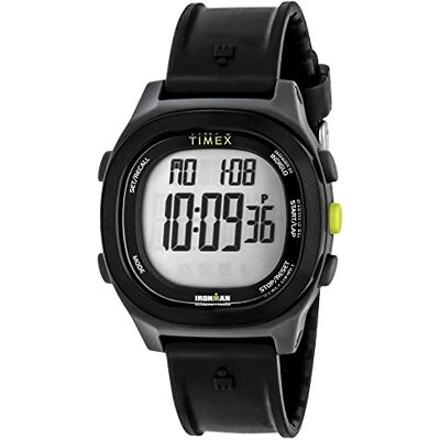 Timex Ironman Transit Montre homme 40 mm, noir/noir, Sangle Timex Ironman Transit Montre homme 40 mm, noir/noir, Sangle