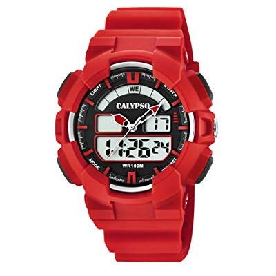 Calypso Watches K5772/2 Montre analogique et numérique pour homme à quartz avec bracelet en plastique, Unique, Bracelet Calypso Watches K5772/2 Montre analogique et numérique pour homme à quartz avec bracelet en plastique, Unique, Bracelet