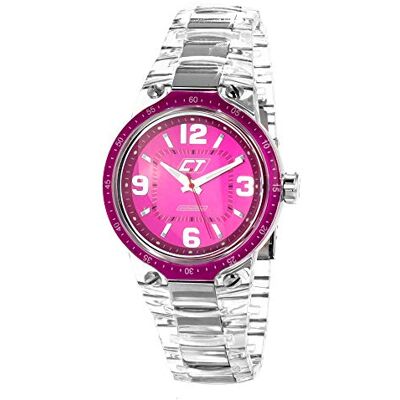 Chronotech CC7043M-08 Montre analogique pour adulte à quartz avec bracelet en polycarbonate Chronotech CC7043M-08 Montre analogique pour adulte à quartz avec bracelet en polycarbonate