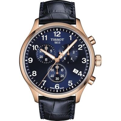 Tissot Chrono T116.617.36.042.00 Montre pour homme Bleu XL, Sangle Tissot Chrono T116.617.36.042.00 Montre pour homme Bleu XL, Sangle