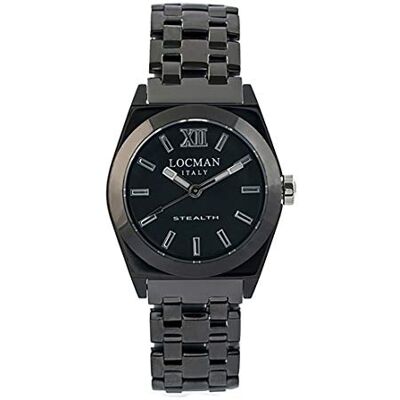Locman Italy Stealth 0204 Montre pour femme en acier inoxydable Noir, Femmes, Bracelet Locman Italy Stealth 0204 Montre pour femme en acier inoxydable Noir, Femmes, Bracelet