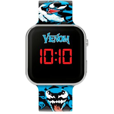 Disney Venom VEN4001 Montre LED pour enfant avec bracelet en silicone Noir moderne, noir, Moderne Disney Venom VEN4001 Montre LED pour enfant avec bracelet en silicone Noir moderne, noir, Moderne