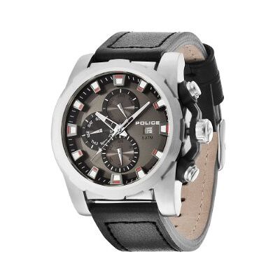 Police PL.13889JPBU/61 Montre Homme Quartz Analogique Bracelet Cuir Noir Police PL.13889JPBU/61 Montre Homme Quartz Analogique Bracelet Cuir Noir