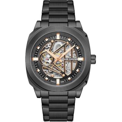 Lee Cooper Homme Analogique Automatique Montre avec Bracelet en Métal LC08075.060, Noir Lee Cooper Homme Analogique Automatique Montre avec Bracelet en Métal LC08075.060, Noir