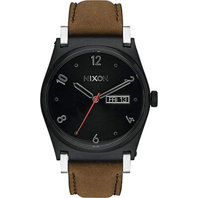 NIXON Montre Femme Quartz Analogique Bracelet Cuir A955-1037-00 NIXON Montre Femme Quartz Analogique Bracelet Cuir A955-1037-00