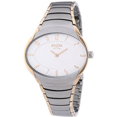 Boccia 3165-12 Montre Femme Quartz Analogique Bracelet Titane Multicolore, Blanc/Multicolore, bracelet Boccia 3165-12 Montre Femme Quartz Analogique Bracelet Titane Multicolore, Blanc/Multicolore, bracelet