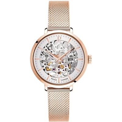 Pierre Lannier Femme Analogique Automatique Montre avec Bracelet en Acier Inoxydable Massif 313B928, Blanc, bracelet Pierre Lannier Femme Analogique Automatique Montre avec Bracelet en Acier Inoxydable Massif 313B928, Blanc, bracelet