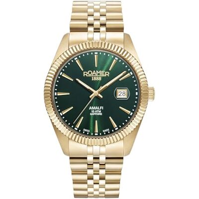 Roamer Amalfi Gents 852833 Montre analogique à quartz pour homme en acier inoxydable Roamer Amalfi Gents 852833 Montre analogique à quartz pour homme en acier inoxydable