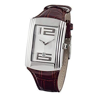 Chronotech Montre analogique pour adulte à quartz avec bracelet en cuir CT7017M-03 Chronotech Montre analogique pour adulte à quartz avec bracelet en cuir CT7017M-03