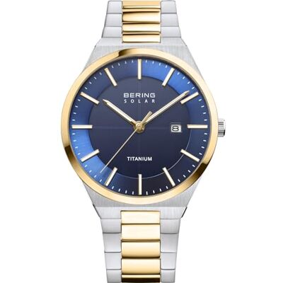 BERING Solar Movement 14439-717 Montre pour homme Collection Titanium avec titane et verre saphir 10 ATM, Bracelet BERING Solar Movement 14439-717 Montre pour homme Collection Titanium avec titane et verre saphir 10 ATM, Bracelet
