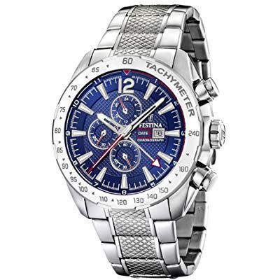 Festina Montre chronographe pour homme à quartz avec bracelet en acier inoxydable F20439/2 Festina Montre chronographe pour homme à quartz avec bracelet en acier inoxydable F20439/2