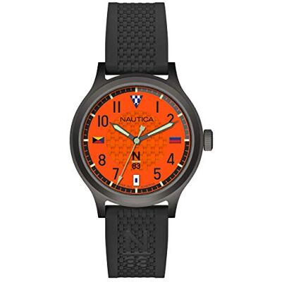 Nautica N83 Montre pour homme Crissy Field, noir/orange, Crissy Field Nautica N83 Montre pour homme Crissy Field, noir/orange, Crissy Field