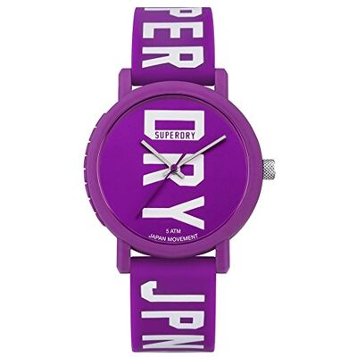 Superdry Montre Mixte SYLSYL196VW, Violet, Bracelet Superdry Montre Mixte SYLSYL196VW, Violet, Bracelet