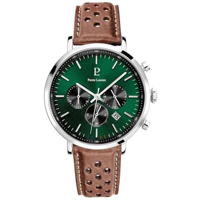 Pierre Lannier Montre à quartz pour homme sans mouvement avec bracelet en cuir 219G164, Noir, bracelet Pierre Lannier Montre à quartz pour homme sans mouvement avec bracelet en cuir 219G164, Noir, bracelet