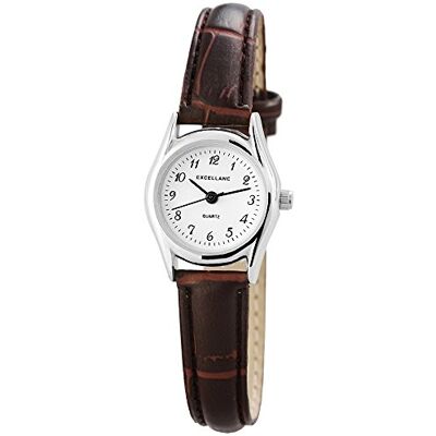 Excellanc 190022100032 Montre Femme Quartz Analogique Bracelet différents matériaux Marron Excellanc 190022100032 Montre Femme Quartz Analogique Bracelet différents matériaux Marron