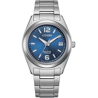 Citizen Montre analogique Eco-Drive pour homme avec bracelet en titane FE6151-82L, bleu, Bracelet Citizen Montre analogique Eco-Drive pour homme avec bracelet en titane FE6151-82L, bleu, Bracelet