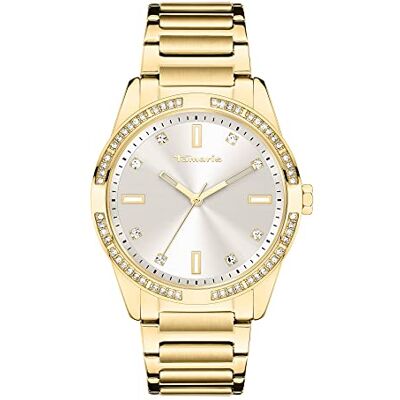 Tamaris Montre Pour Femmes Montre À Quartz Ronde Pour Femmes Avec Bracelet En Acier Inoxydable Et Étincelants Pierres De Zircone Tamaris Montre Pour Femmes Montre À Quartz Ronde Pour Femmes Avec Bracelet En Acier Inoxydable Et Étincelants Pierres De Zircone
