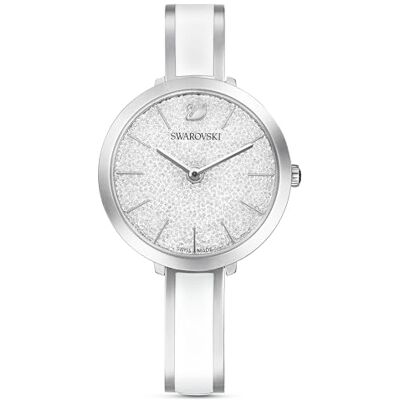 Swarovski Montre Crystalline Delight, Bracelet en métal, Blanc, Acier inoxydable Swarovski Montre Crystalline Delight, Bracelet en métal, Blanc, Acier inoxydable