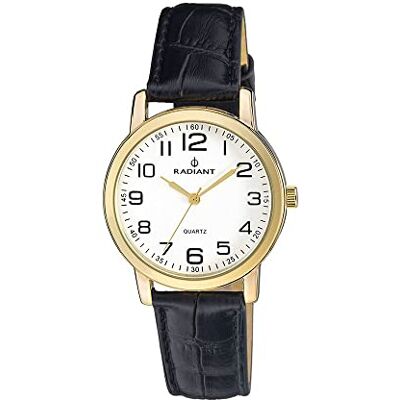 Radiant New Grand Montre Homme Analogique Quartz avec Bracelet Cuir RA281607, Noir, Classique Radiant New Grand Montre Homme Analogique Quartz avec Bracelet Cuir RA281607, Noir, Classique