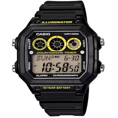 Casio Montre Homme, Noir, misura unica, bracelet Casio Montre Homme, Noir, misura unica, bracelet