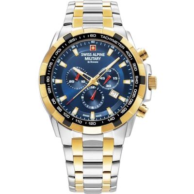 Alpine Montre chrono pour homme en acier inoxydable 7043.9145SAM, Bracelet Alpine Montre chrono pour homme en acier inoxydable 7043.9145SAM, Bracelet
