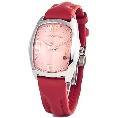 Chronotech Montre analogique pour femme à quartz avec bracelet en cuir CT7588L-04 Chronotech Montre analogique pour femme à quartz avec bracelet en cuir CT7588L-04