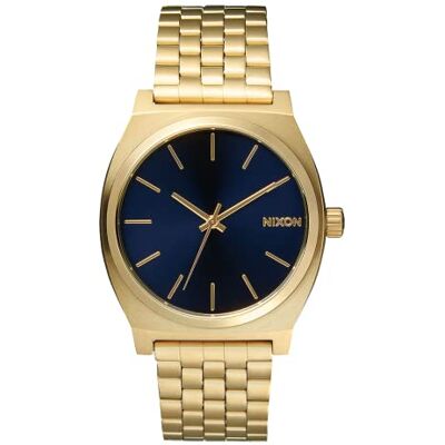 NIXON Montre Homme Quartz Analogique Bracelet en Acier Inoxydable 258353, Bleu/doré, One Size, Bracelet NIXON Montre Homme Quartz Analogique Bracelet en Acier Inoxydable 258353, Bleu/doré, One Size, Bracelet