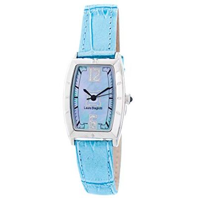 Laura Biagiotti Montre analogique pour femme à quartz avec bracelet en cuir LB0010L-bleu Laura Biagiotti Montre analogique pour femme à quartz avec bracelet en cuir LB0010L-bleu