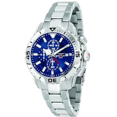 Sector No Limits Montre Homme Chronographe Analogique 43mm Cadeau Homme Collection LEGEND R3273735001 Bleu 43 Bracelet, Bleu, 43, Bracelet Sector No Limits Montre Homme Chronographe Analogique 43mm Cadeau Homme Collection LEGEND R3273735001 Bleu 43 Bracelet, Bleu, 43, Bracelet