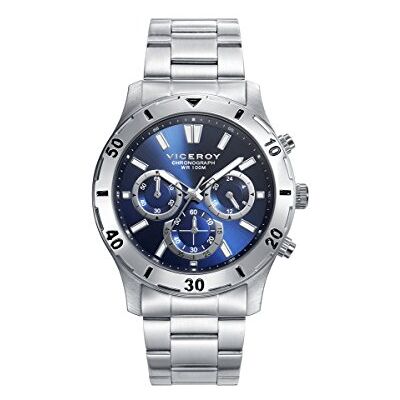 Viceroy Montre chrono en acier inoxydable pour hommes Heat 401135-37 Viceroy Montre chrono en acier inoxydable pour hommes Heat 401135-37