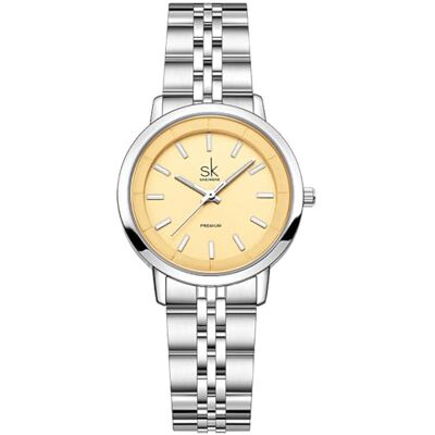 Alienwork SK Montre Femme élégant Bracelet Métal, Argent/Jaune/Bracelet Métal Argent, bracelet Alienwork SK Montre Femme élégant Bracelet Métal, Argent/Jaune/Bracelet Métal Argent, bracelet