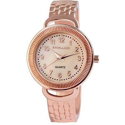 Excellanc Montre à quartz analogique pour femme Métal nacré Mode Élégant Quartz analogique 1800234 Excellanc Montre à quartz analogique pour femme Métal nacré Mode Élégant Quartz analogique 1800234