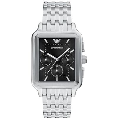 Giorgio Armani Montre pour homme en acier inoxydable argenté 38 mm, AR11751 Giorgio Armani Montre pour homme en acier inoxydable argenté 38 mm, AR11751