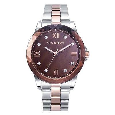 Viceroy Montre en acier inoxydable bicolore pour femmes Chic 401162-43 Viceroy Montre en acier inoxydable bicolore pour femmes Chic 401162-43