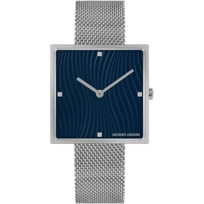 JACQUES LEMANS 32016526 Montre analogique à quartz pour femme Taille unique Bleu, Bracelet JACQUES LEMANS 32016526 Montre analogique à quartz pour femme Taille unique Bleu, Bracelet