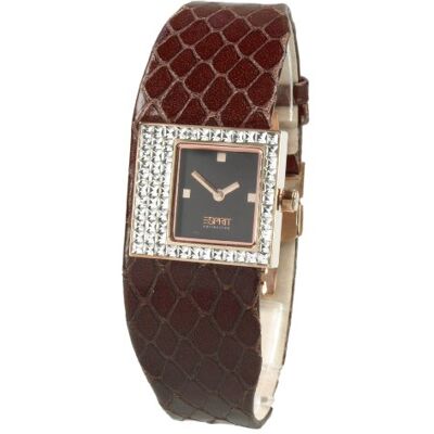 ESPRIT Montre analogique XS EL900422004 pour femme Bracelet en cuir, marron ESPRIT Montre analogique XS EL900422004 pour femme Bracelet en cuir, marron