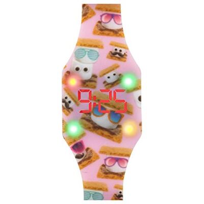 Kiddus Digital LED Montre pour filles, garçons, ados. Batterie japonaise de longue durée remplaçable. Montre-bracelet en silicone. Facile à lire et à apprendre l’heure. KI10219B CLIGNOTANT Kiddus Digital LED Montre pour filles, garçons, ados. Batterie japonaise de longue durée remplaçable. Montre-bracelet en silicone. Facile à lire et à apprendre l’heure. KI10219B CLIGNOTANT