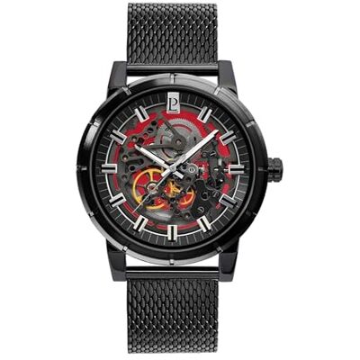 Pierre Lannier Montre automatique automatique Mouvement automatique de la montre Épaisseur du boîtier : 13,5 mm Largeur du boîtier : 42 mm Acier inoxydable 5 ATM, Noir Milanais, 45 Pierre Lannier Montre automatique automatique Mouvement automatique de la montre Épaisseur du boîtier : 13,5 mm Largeur du boîtier : 42 mm Acier inoxydable 5 ATM, Noir Milanais, 45