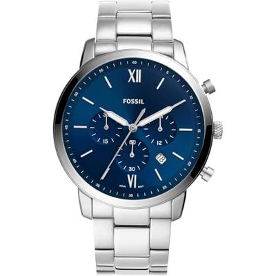 Fossil Montre Neutra pour homme, mouvement chronographe à quartz avec bracelet en acier inoxydable Fossil Montre Neutra pour homme, mouvement chronographe à quartz avec bracelet en acier inoxydable