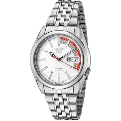 Seiko Analogueico SNK369K1, Blanc/Argent, Bracelet Seiko Analogueico SNK369K1, Blanc/Argent, Bracelet