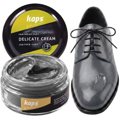 Kaps Professional Crème de soin Delicate Cream pour chaussures Cirage & soin pour nettoyer et rafraîchir le cuir naturel et synthétique (50 ml), 50ml 1.70 fl.oz. Kaps Professional Crème de soin Delicate Cream pour chaussures Cirage & soin pour nettoyer et rafraîchir le cuir naturel et synthétique (50 ml), 50ml 1.70 fl.oz.