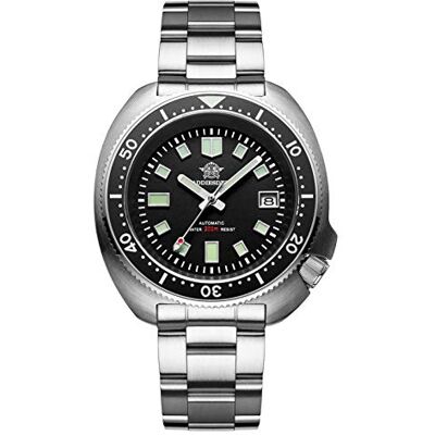 ADDIESDIVE Montre automatique pour homme en acier inoxydable 007 Sports NH35A BGW9 Montre de plongée en verre saphir avec lunette en céramique super lumineuse, Noir, 187g, bracelet ADDIESDIVE Montre automatique pour homme en acier inoxydable 007 Sports NH35A BGW9 Montre de plongée en verre saphir avec lunette en céramique super lumineuse, Noir, 187g, bracelet