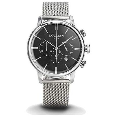 Locman Montre chronographe homme 1960 casual code 0254A01A-00BKNKB0, Bijouterie Locman Montre chronographe homme 1960 casual code 0254A01A-00BKNKB0, Bijouterie
