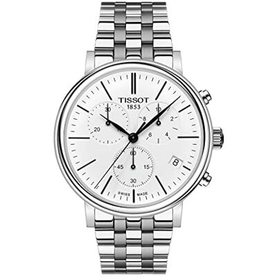 Tissot CARSON T122.417.11.011.00 Chronographe pour homme, bracelet Tissot CARSON T122.417.11.011.00 Chronographe pour homme, bracelet