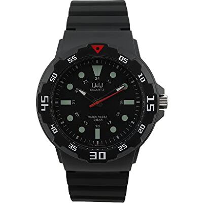 Q&Q Garçon Analogique Quartz Montre avec Bracelet en Caoutchouc QVR19J001Y, Bracelet Q&Q Garçon Analogique Quartz Montre avec Bracelet en Caoutchouc QVR19J001Y, Bracelet