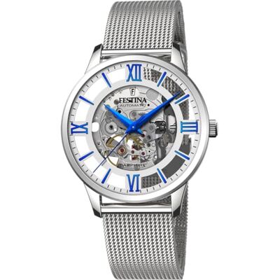 Festina Montre Automatique F20534/1, Gris, Bracelet Festina Montre Automatique F20534/1, Gris, Bracelet